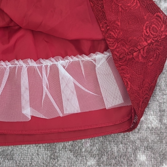 Red Lace Toddler Dress - Picture 5 of 5